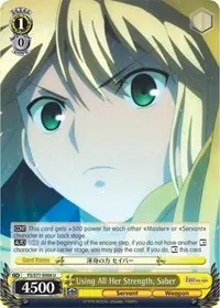 Using All Her Strength Saber (Fate/stay night [Heaven’s Feel] Vol.2)