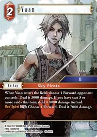 Vaan (Emissaries of Light) — Final Fantasy TCG Card Value