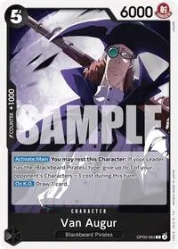 Van Augur (Emperors in the New World) — One Piece Card Game Card Value