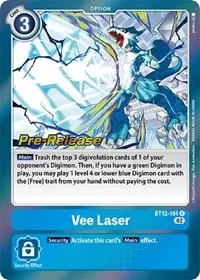 Vee Laser (Across Time Pre-Release Cards)
