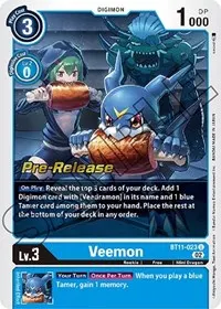 Veemon (Dimensional Phase Pre-Release Cards)