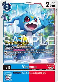 Veemon (Beginning Observer Pre-Release Cards) — Digimon Card Game Card Value