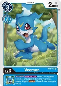 Veemon BT2 021 (Release Special Booster 1.5)