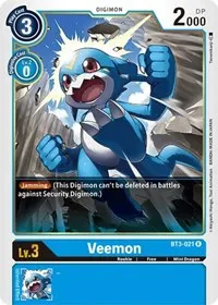 Veemon BT3 021 (Release Special Booster 1.5)
