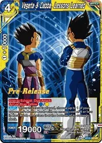 Vegeta and Cabba Lessons Learned (Saiyan Showdown Pre-Release Cards)