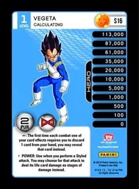 Vegeta Calculating (Panini: Evolution)