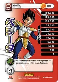 Vegeta Empowered Rainbow Parallel Foil (Panini: Set 1)