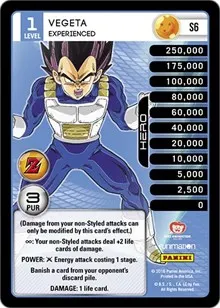 Vegeta Experienced High Tech Foil (Panini: Awakening)
