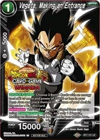 Vegeta Making an Entrance Top 16 Winner (Tournament Promotion Cards)