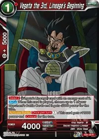 Vegeta the 3rd Lineages Beginning (Battle Evolution Booster)