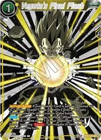 Vegetas Final Flash (Universal Onslaught) — Dragon Ball Super CCG Card Value