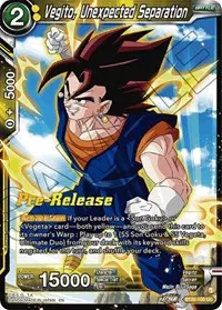 Vegito Unexpected Separation (Power Absorbed Pre-Release Cards)