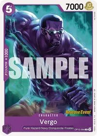 Vergo (Legacy of the Master Release Event Cards) — One Piece Card Game Card Value