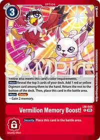Vermillion Memory Boost (Limited Card Pack -Billion Bullet-)