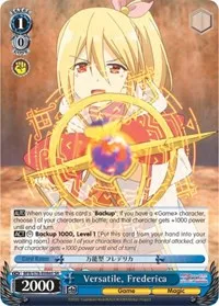 Versatile Frederica SR (BOFURI: I Don't Want to Get Hurt, so I'll Max Out My Defense) — Weiss Schwarz Card Value