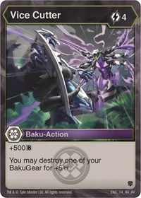 Vice Cutter (Armored Elite) — Bakugan TCG Card Value