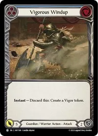vigorous windup blue (Heavy Hitters) — Flesh & Blood TCG Card Value