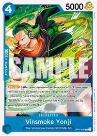 Vinsmoke Yonji (A Fist of Divine Speed)