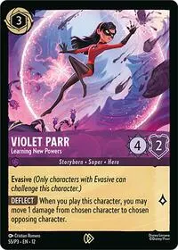 Violet Parr Learning New Powers (Disney Lorcana Promo Cards)