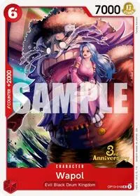 Wapol (Carrying On His Will: 3rd Anniversary Tournament Cards) — One Piece Card Game Card Value