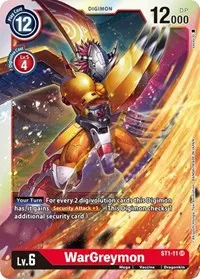 WarGreymon (Starter Deck 01: Gaia Red) — Digimon Card Game Card Value