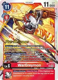 WarGreymon (Secret Crisis Pre-Release Cards)