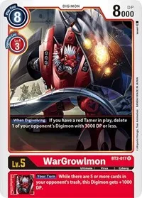 WarGrowlmon (Release Special Booster 1.0) — Digimon Card Game Card Value