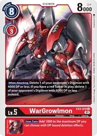 WarGrowlmon (Digital Hazard) — Digimon Card Game Card Value