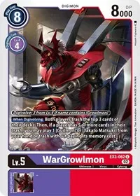 WarGrowlmon (Draconic Roar) — Digimon Card Game Card Value