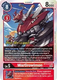 WarGrowlmon (Across Time Pre-Release Cards) — Digimon Card Game Card Value