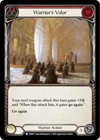 Warriors Valor (Classic Battles: Rhinar vs Dorinthea) — Flesh & Blood TCG Card Value