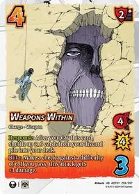 Weapons Within (Attack on Titan: Battle for Humanity) — UniVersus Card Value
