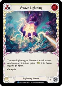 Weave Lightning Yellow (Tales of Aria) — Flesh & Blood TCG Card Value