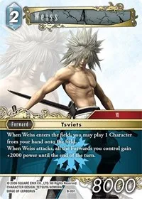 Weiss (Boss Deck: Final Fantasy VII) — Final Fantasy TCG Card Value