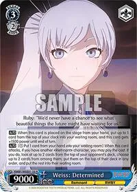 Weiss Determined (RWBY Premium Booster) — Weiss Schwarz Card Value