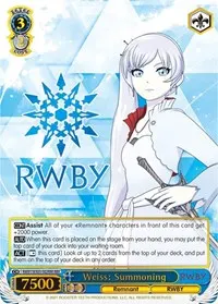 Weiss Summoning RBR (RWBY)