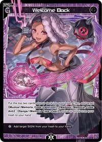 Welcome Back Parallel Foil (Prismatic Diva) — WIXOSS Card Value