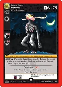 Wendigo (Nightfall: First Edition) — MetaZoo Card Value