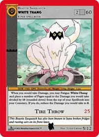 White Thang (Cryptid Nation: First Edition Tribal Theme Decks)