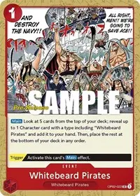 Whitebeard Pirates (Paramount War Pre-Release Cards)