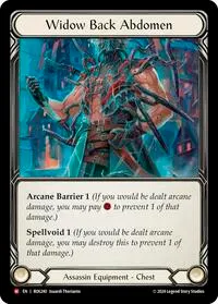 Widow Back Abdomen (Rosetta) — Flesh & Blood TCG Card Value