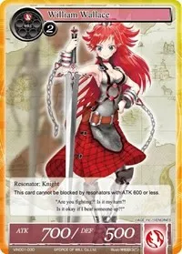 William Wallace (Vingolf -Engage Knights-) — Force of Will Card Value