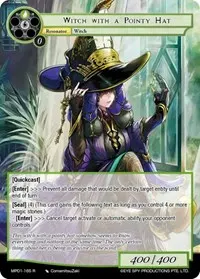 Witch With A Pointy Hat (Masterpiece "Pilgrim-Memories")