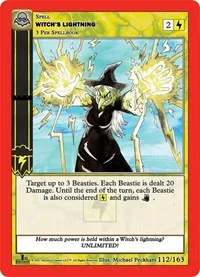 Witchs Lightning (Nightfall: First Edition) — MetaZoo Card Value