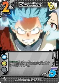 Without Limits (UniVersus: My Hero Academia: Undaunted Raid) — UniVersus Card Value