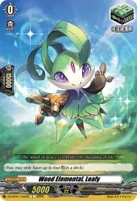 Wood Elemental Leafy (DZ-BT01: Fated Clash) — Cardfight Vanguard Card Value
