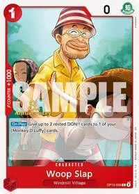Woop Slap (Carrying On His Will: 3rd Anniversary Tournament Cards) — One Piece Card Game Card Value