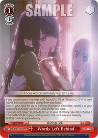 Words Left Behind SR ([OSHI NO KO])