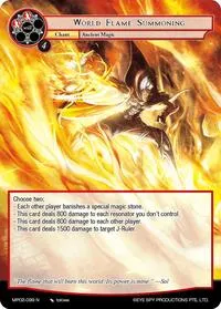 World Flame Summoning (Masterpiece Collection 02 "Fates Reunited!") — Force of Will Card Value