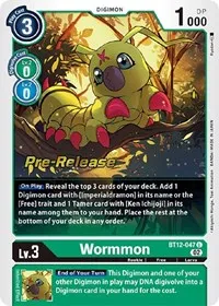 Wormmon (Across Time Pre-Release Cards) — Digimon Card Game Card Value